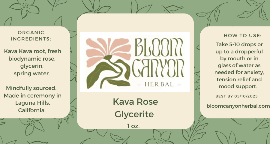 Kava Rose Glycerite